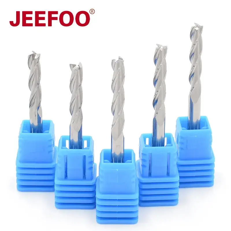 Three-Edged Spiral Milling Cutter 4mm Precision Tool