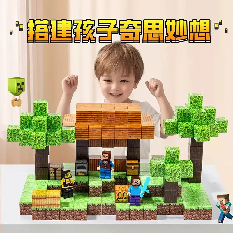 Wholesale 2cm Magnetic Cube Pieces, My Magnetic World Figures, Children's Educational Assembly Toys