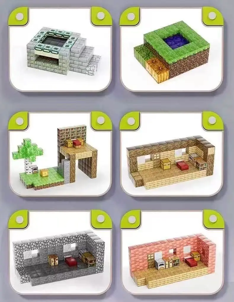 Wholesale 2cm Magnetic Cube Pieces, My Magnetic World Figures, Children's Educational Assembly Toys — feature 9