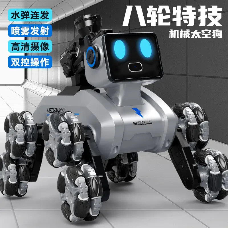 Intelligent Robot Dog Electric Remote Control Car Boy Toy Kidsren's Car Eight-Wheel Gesture Sensor Pet Birthday Gift