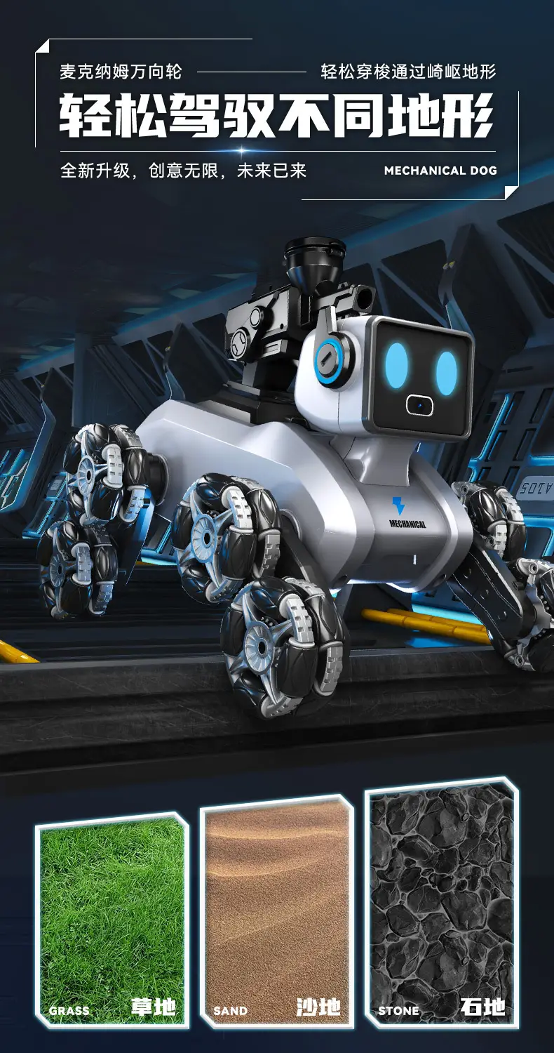 Intelligent Robot Dog Electric Remote Control Car Boy Toy Kidsren's Car Eight-Wheel Gesture Sensor Pet Birthday Gift — feature 6