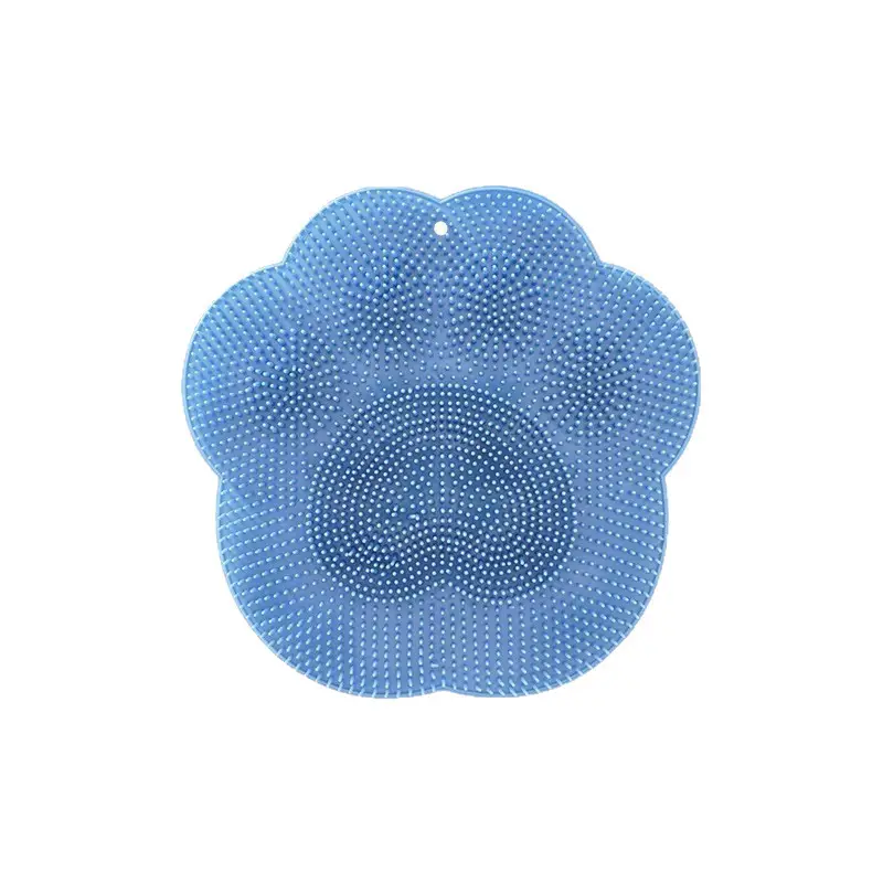 Bathroom Foot Scrub Mat, Shower Foot Scrubber, Lazy Foot Brush, Foot Massage Mat, Back Scrubber with Suction Cups