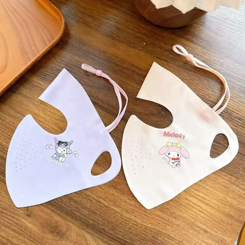 Children's Sun Protection Mask for Girls, Summer Uv Protection Full-Face Mask, Outdoor Ice Silk Cooling Sunshade Face Mask — feature 14