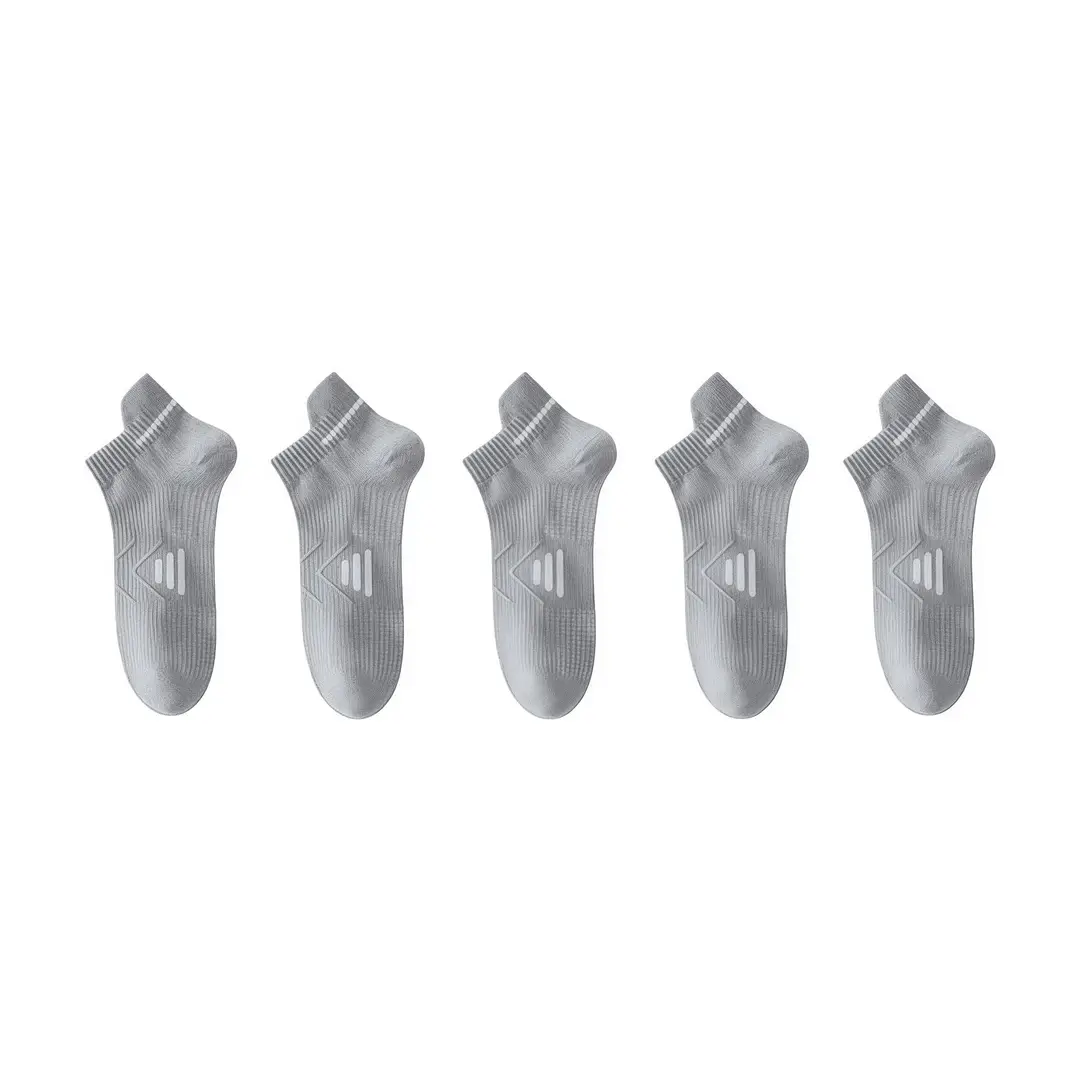 [7A Antibacterial and Deodorant] Men's Spring and Summer Thin Breathable Short Socks, Sweat-Absorbent Versatile Sports Socks for Men