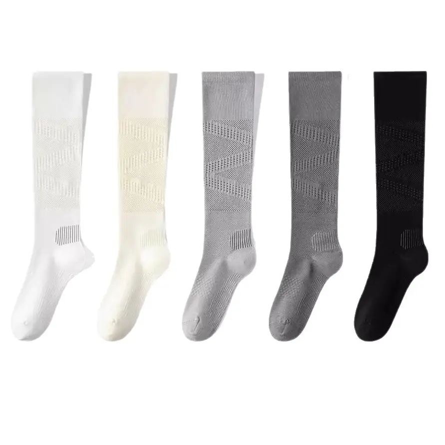 Cloud Sensation Circle Pressure Sports Socks for Women, Thin Mesh Calf Socks for Spring and Summer, Suitable for Fitness, Running, Yoga, and Badminton