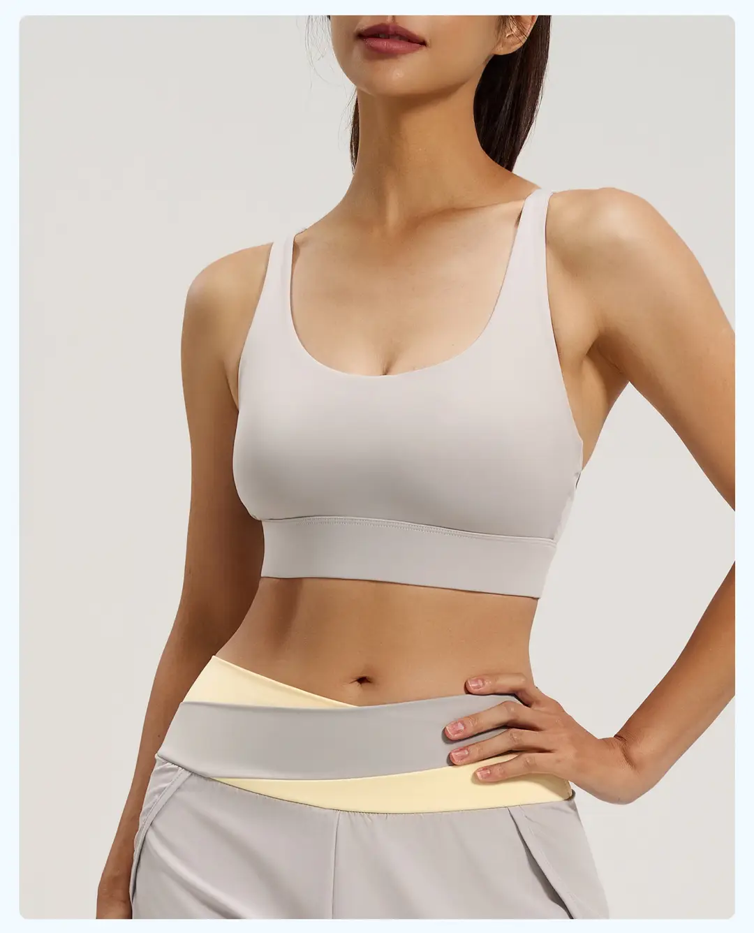 Mesh Cross-Back Sports Bra, Beautiful Back Top, High-Intensity Shock-Proof Yoga Fitness Underwear for Women — feature 16