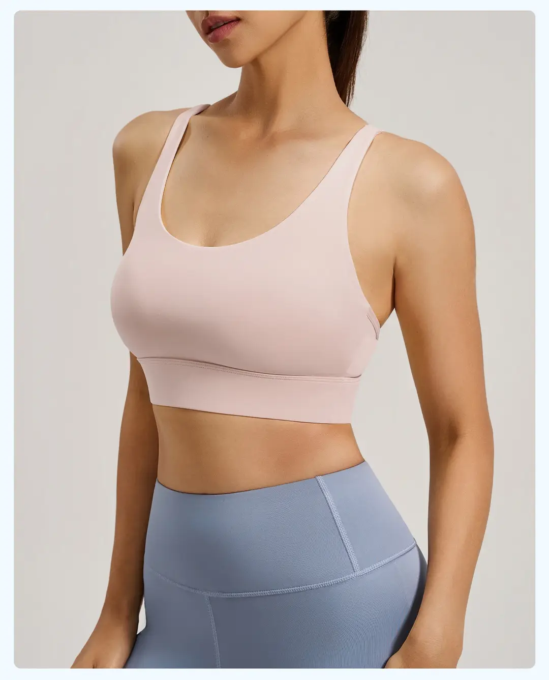 Mesh Cross-Back Sports Bra, Beautiful Back Top, High-Intensity Shock-Proof Yoga Fitness Underwear for Women — feature 22