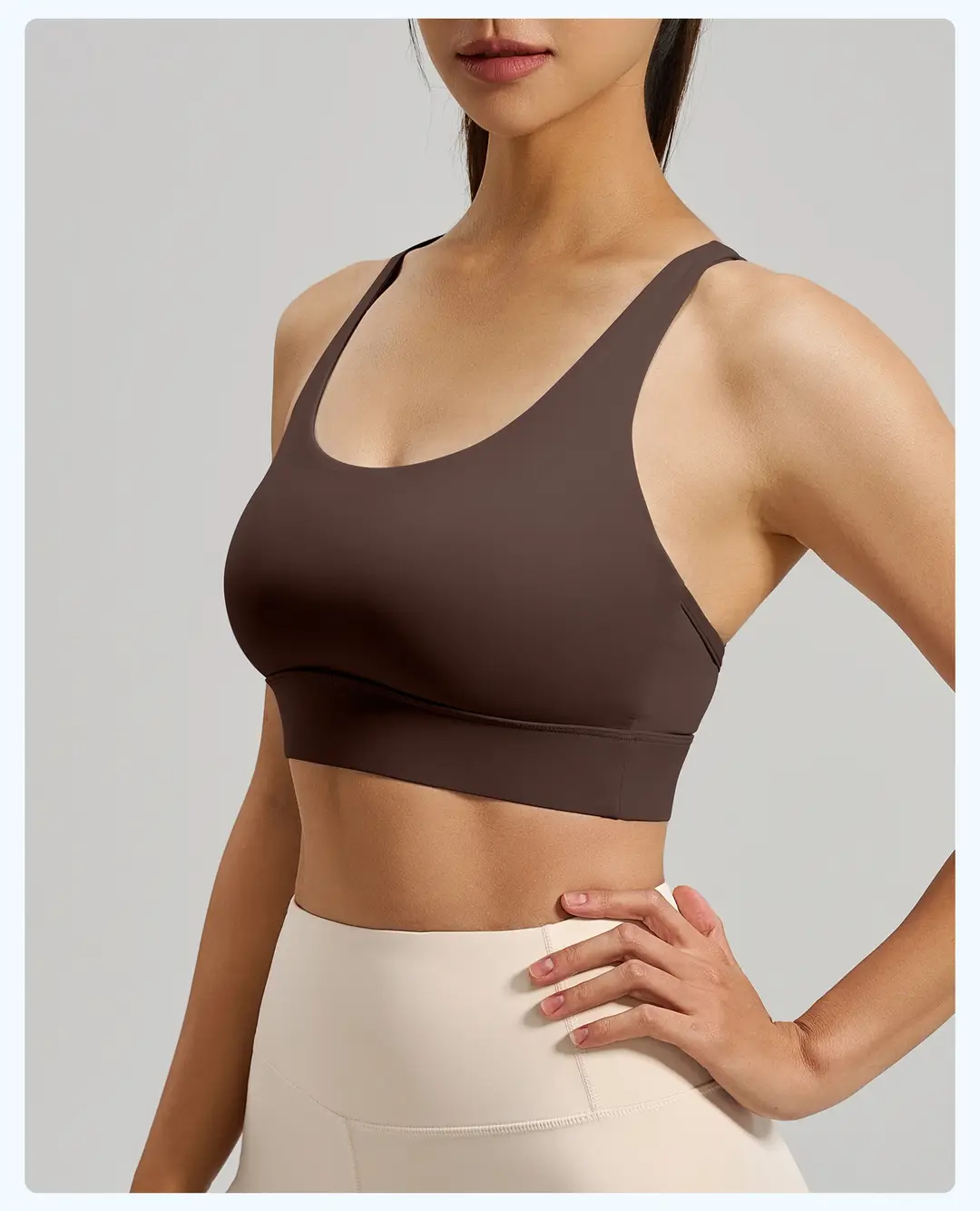 Mesh Cross-Back Sports Bra, Beautiful Back Top, High-Intensity Shock-Proof Yoga Fitness Underwear for Women — feature 24
