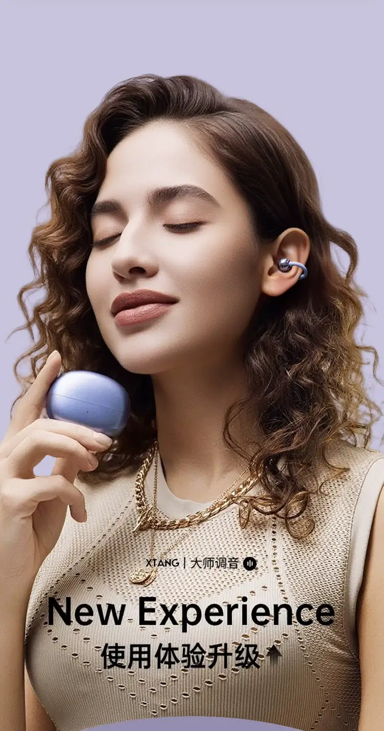 2026 New Model Bluetooth Earphones, Ear-Clip Type, Air Conduction, In-Ear Wireless, Over-Ear Style, Wireless Headphones for Running — feature 28
