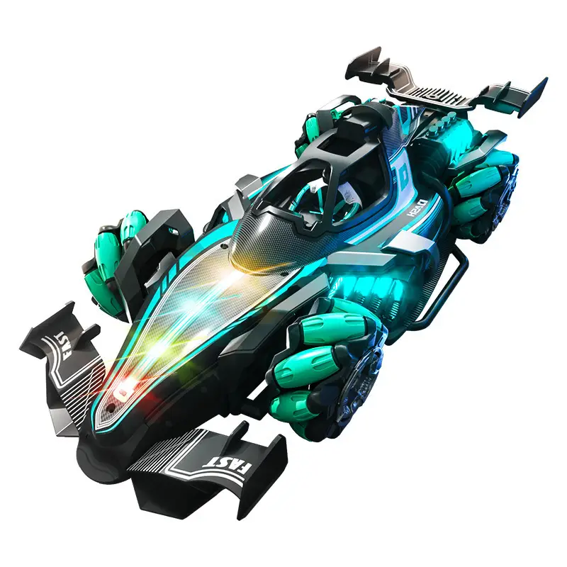 Children's Oversized F Formula Gesture-Sensing Remote Control Car with Spray Stunt Drifting Racing Four-Wheel Drive Toy for Boys
