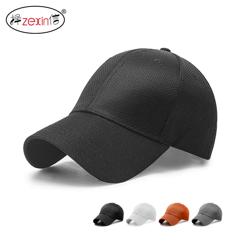 Men's Grey Mesh Sun Cap Lightweight Breathable Summer Cap - Image 7