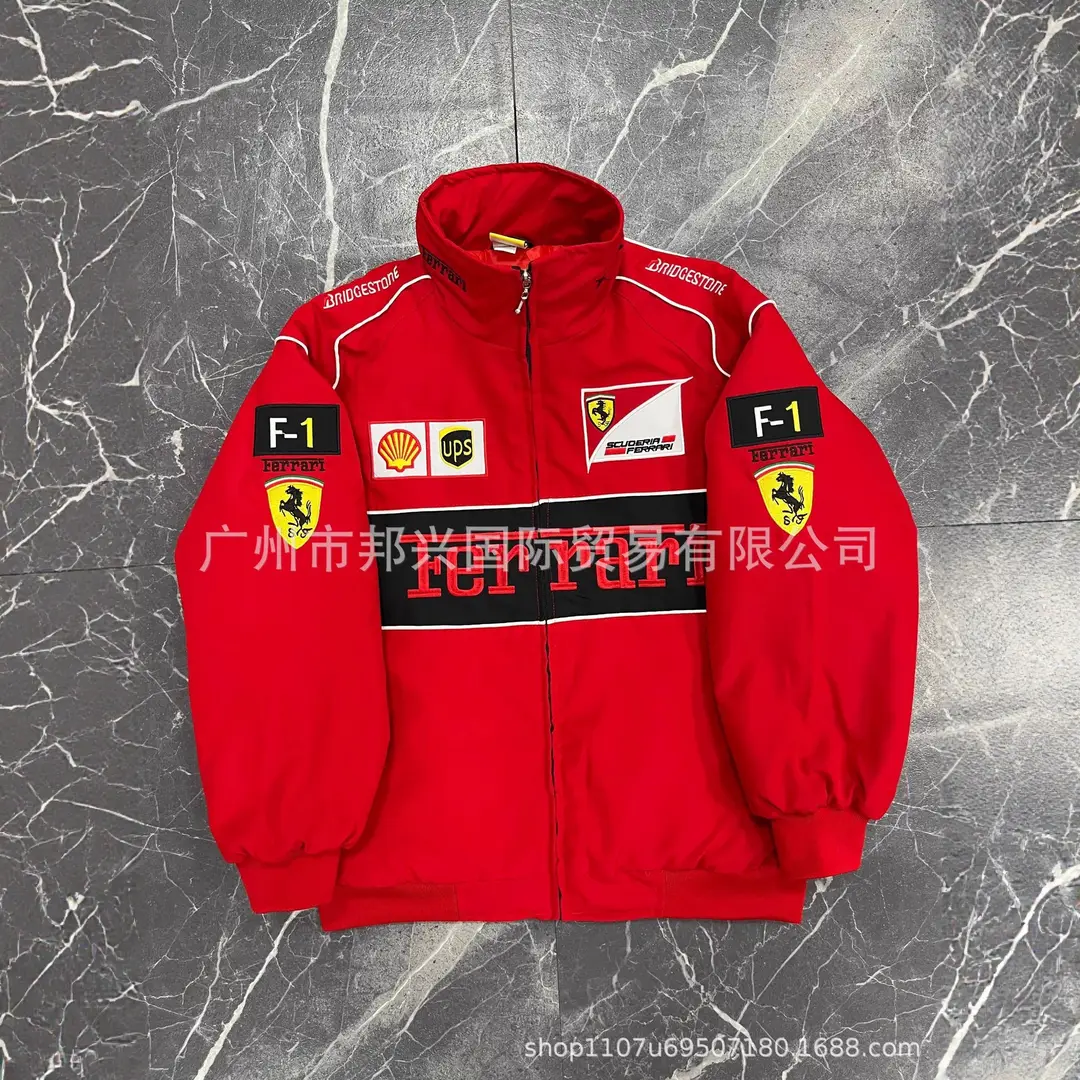 F1 Embroidered Racing Suit "Thin Style" Cross-Border Full Range of Cycling Suits Embroidered European and American Style Pilot Jacket Casual Wear