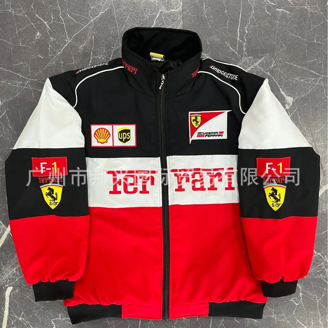 F1 Embroidered Racing Suit "Thin Style" Cross-Border Full Range of Cycling Suits Embroidered European and American Style Pilot Jacket Casual Wear