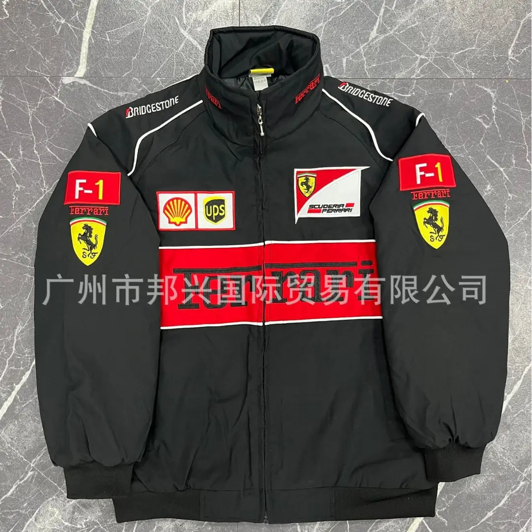 F1 Embroidered Racing Suit "Thin Style" Cross-Border Full Range of Cycling Suits Embroidered European and American Style Pilot Jacket Casual Wear