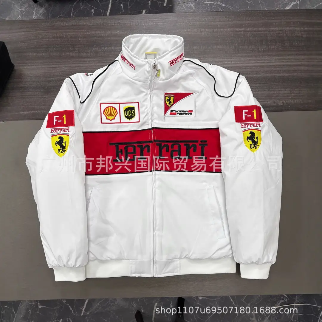F1 Embroidered Racing Suit "Thin Style" Cross-Border Full Range of Cycling Suits Embroidered European and American Style Pilot Jacket Casual Wear — feature 6