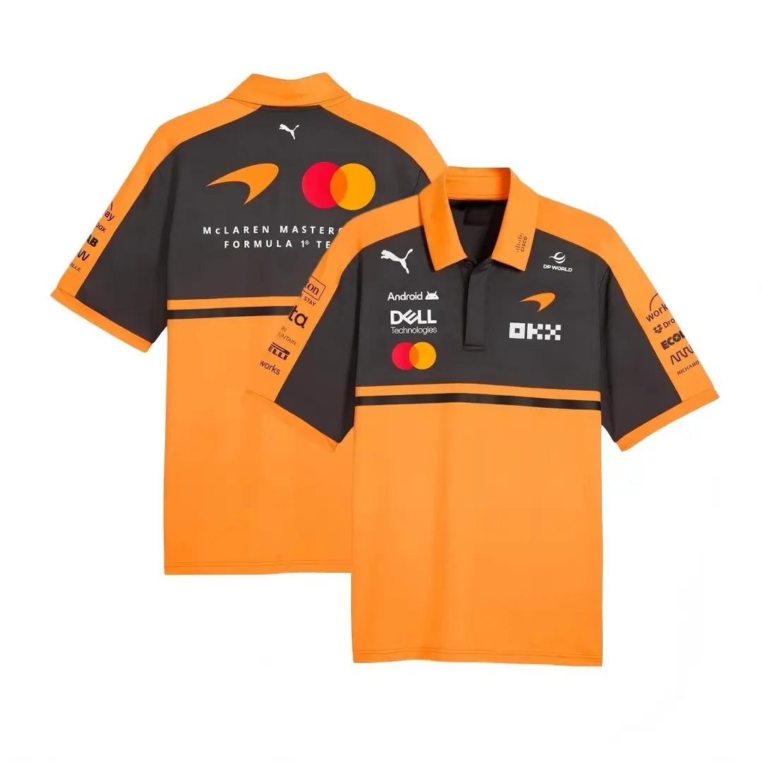 2026 New F1 Racing Polo Shirt Motorcycle Clothing Mountain Breathable Quick-Drying Round Neck Short-Sleeved Polo Off-Road Shirt