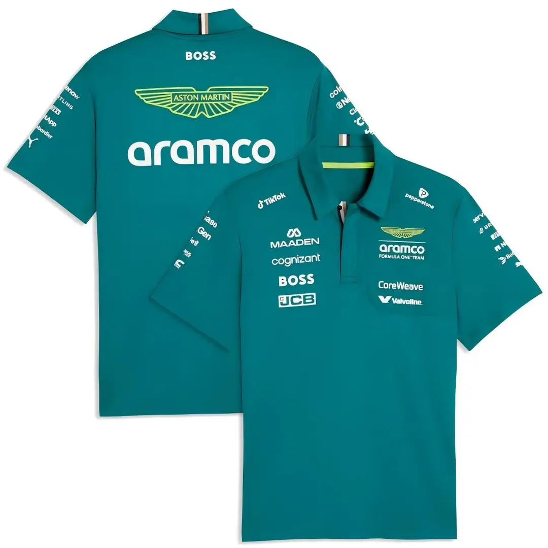 2026 New F1 Racing Polo Shirt Motorcycle Clothing Mountain Breathable Quick-Drying Round Neck Short-Sleeved Polo Off-Road Shirt