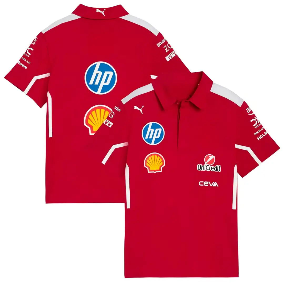 2026 New F1 Racing Polo Shirt Motorcycle Clothing Mountain Breathable Quick-Drying Round Neck Short-Sleeved Polo Off-Road Shirt