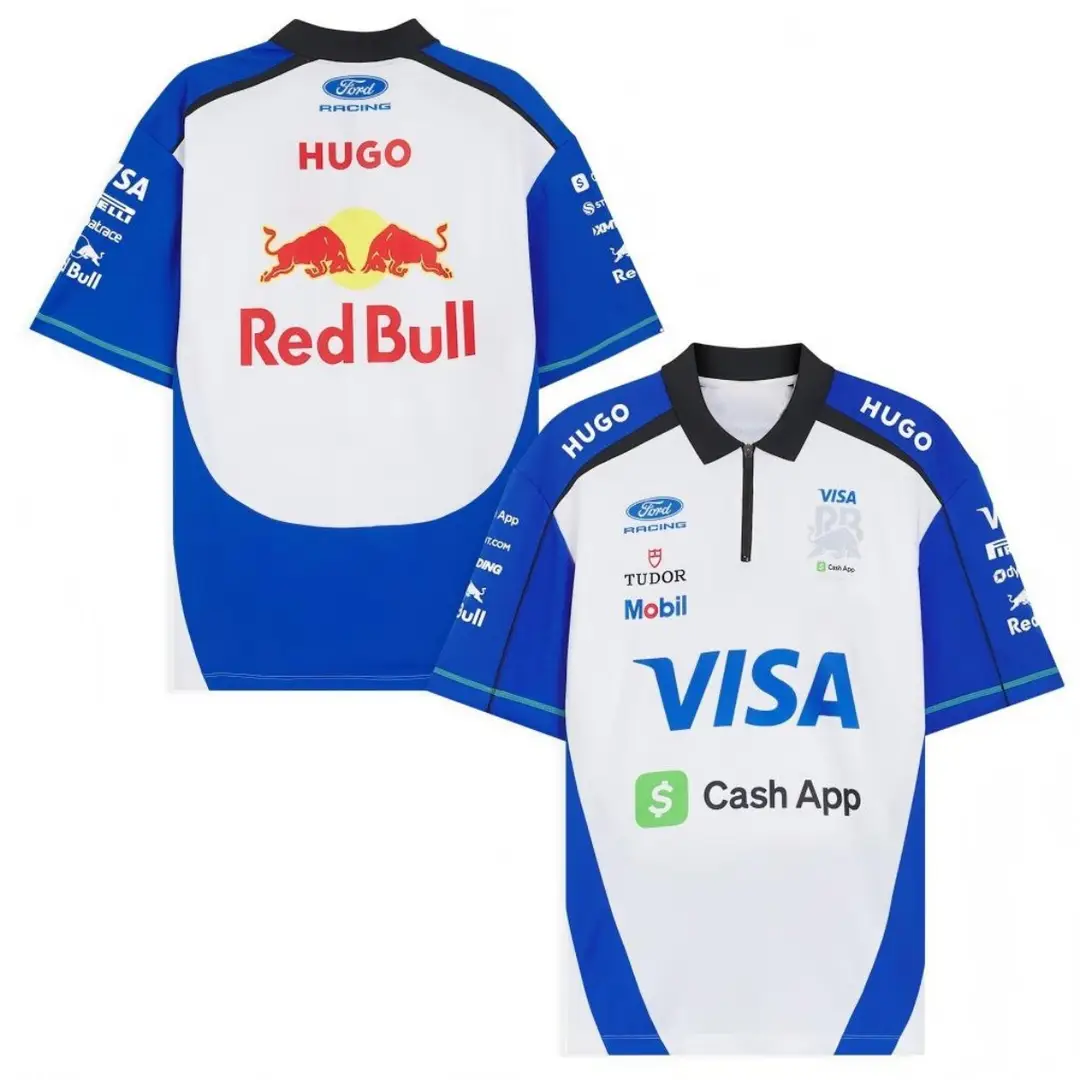 2026 New F1 Racing Polo Shirt Motorcycle Clothing Mountain Breathable Quick-Drying Round Neck Short-Sleeved Polo Off-Road Shirt