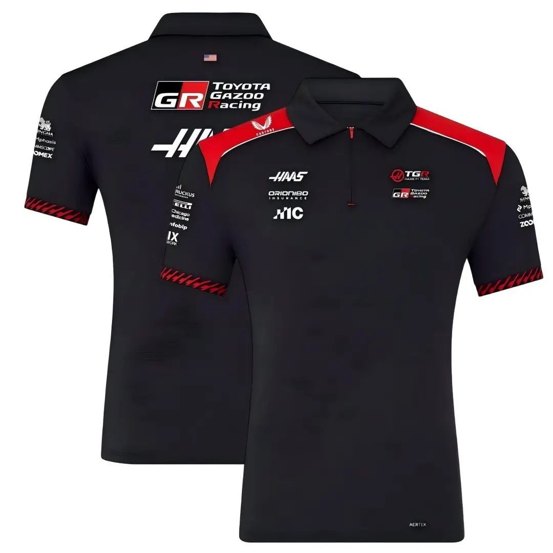 2026 New F1 Racing Polo Shirt Motorcycle Clothing Mountain Breathable Quick-Drying Round Neck Short-Sleeved Polo Off-Road Shirt