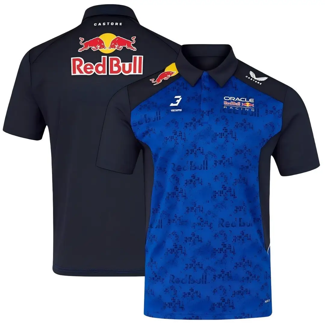2026 New F1 Racing Polo Shirt Motorcycle Clothing Mountain Breathable Quick-Drying Round Neck Short-Sleeved Polo Off-Road Shirt