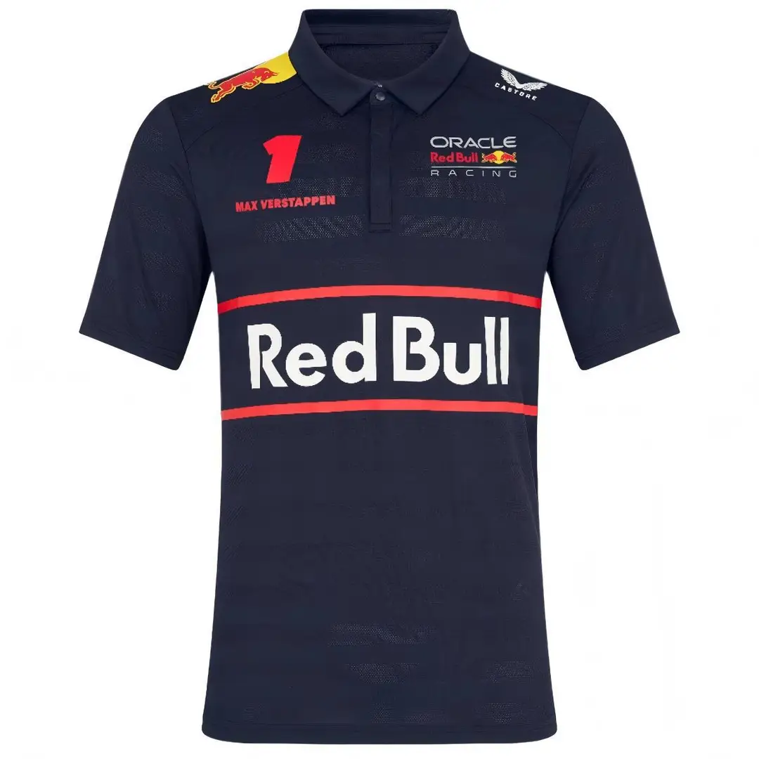 2026 New F1 Racing Polo Shirt Motorcycle Clothing Mountain Breathable Quick-Drying Round Neck Short-Sleeved Polo Off-Road Shirt