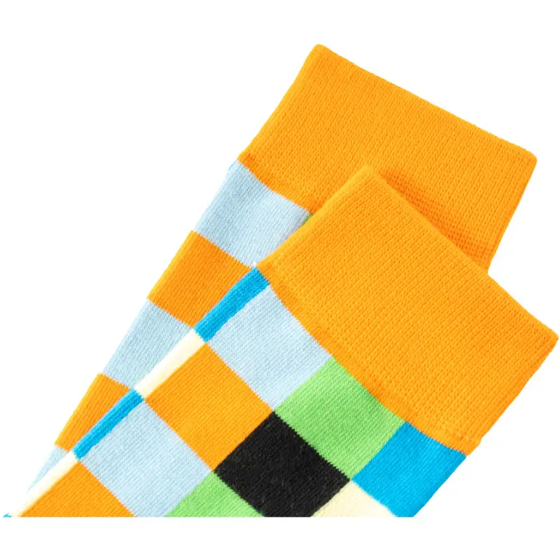 Casual Business Plaid Socks for Men and Women, British Style Cotton Socks, Colorful Plaid Mid-Tube Retro Trendy Long Socks — feature 11