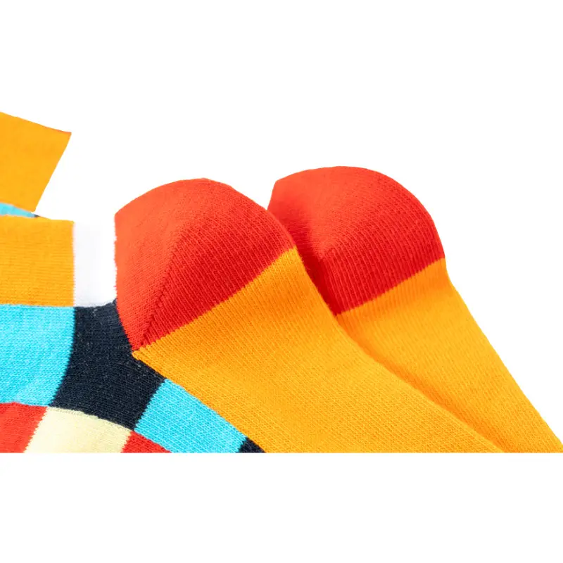 Casual Business Plaid Socks for Men and Women, British Style Cotton Socks, Colorful Plaid Mid-Tube Retro Trendy Long Socks — feature 14