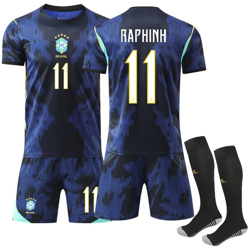 2026 World Cup Brazil Away Football Uniform Set No. 10 Neymar Cross-Border Jersey National Team Shirt Summer