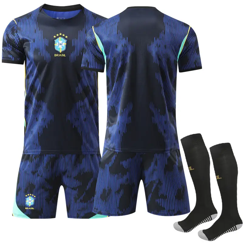 2026 World Cup Brazil Away Football Uniform Set No. 10 Neymar Cross-Border Jersey National Team Shirt Summer