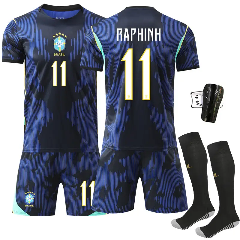 2026 World Cup Brazil Away Football Uniform Set No. 10 Neymar Cross-Border Jersey National Team Shirt Summer