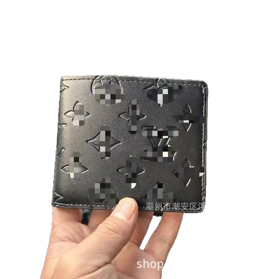 New Foreign Trade In-Stock Short Wallet with Multiple Card Slots, European and American Business Style, Thin, Multifunctional, Large Capacity Wallet for Men Q217
