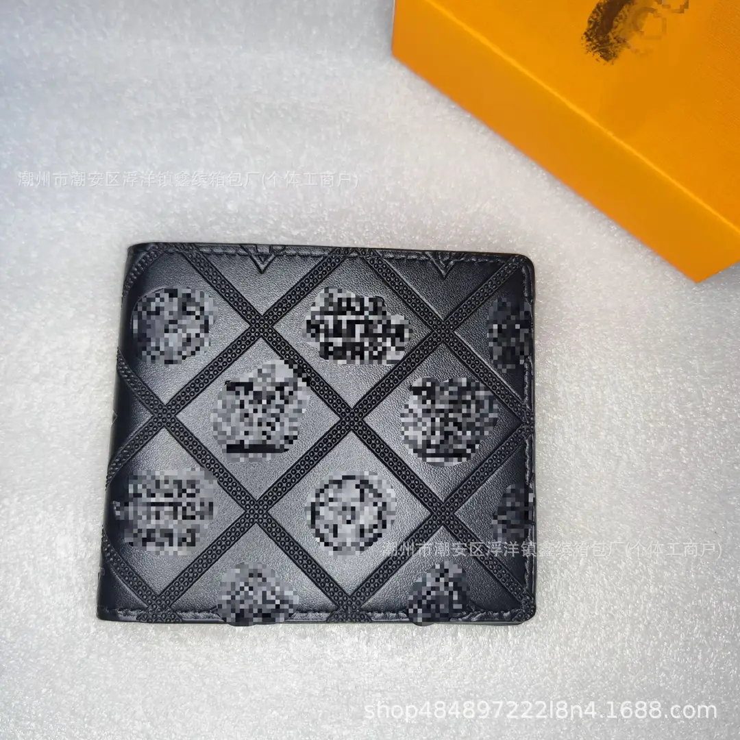 New Foreign Trade In-Stock Short Wallet with Multiple Card Slots, European and American Business Style, Thin, Multifunctional, Large Capacity Wallet for Men Q217