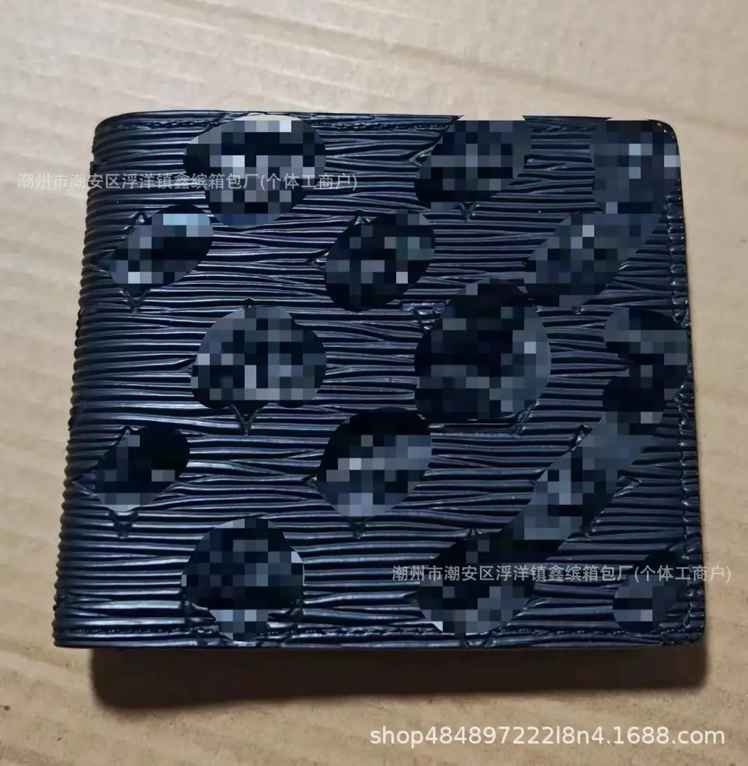 New Foreign Trade In-Stock Short Wallet with Multiple Card Slots, European and American Business Style, Thin, Multifunctional, Large Capacity Wallet for Men Q217