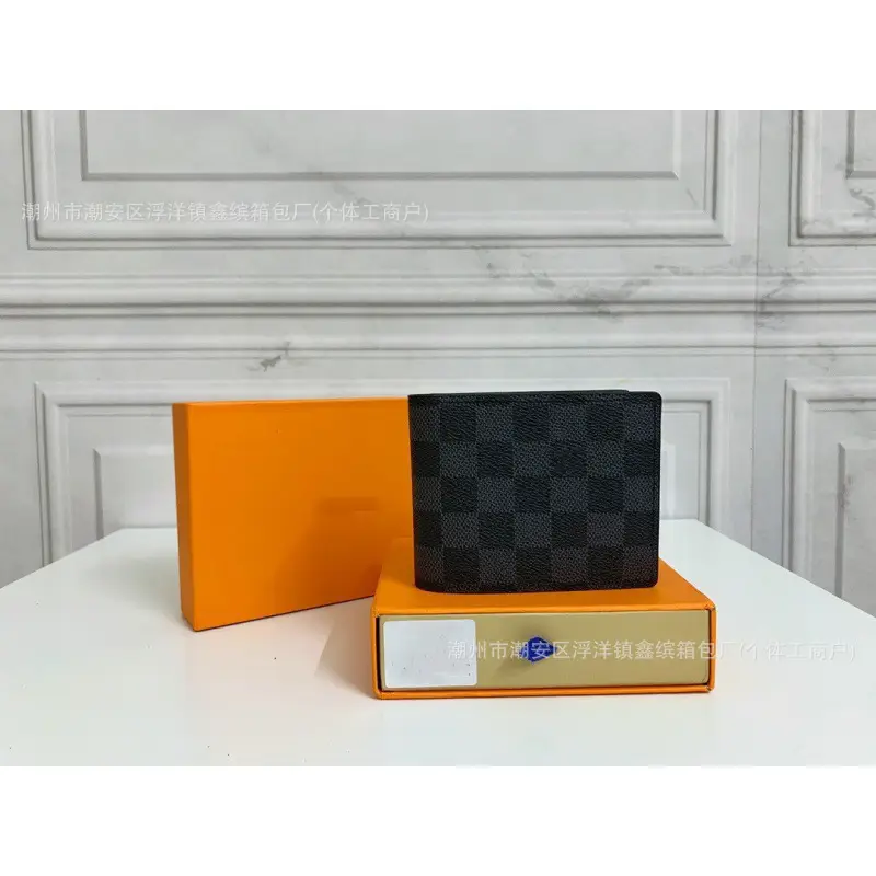 New Foreign Trade In-Stock Short Wallet with Multiple Card Slots, European and American Business Style, Thin, Multifunctional, Large Capacity Wallet for Men Q217