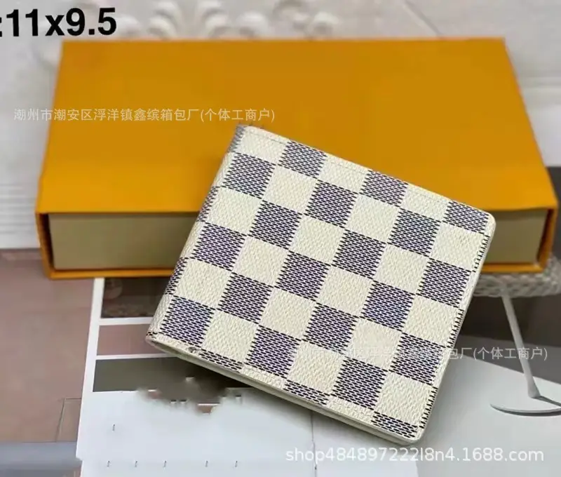 New Foreign Trade In-Stock Short Wallet with Multiple Card Slots, European and American Business Style, Thin, Multifunctional, Large Capacity Wallet for Men Q217