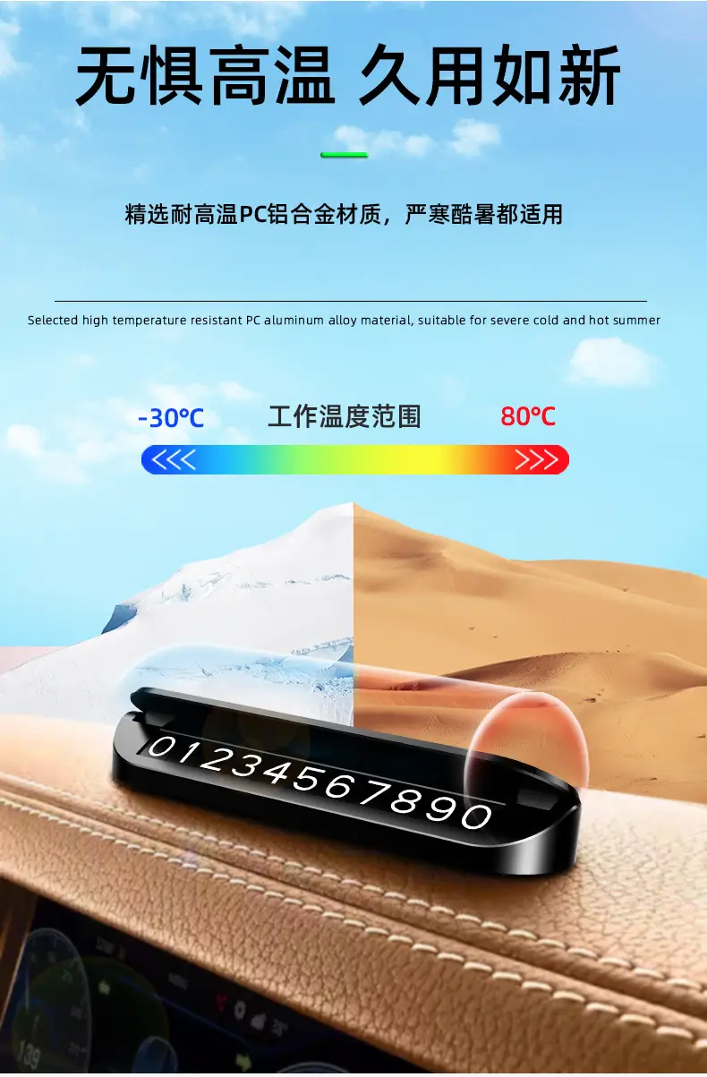 Changan Deep Blue S7 S07 S05 Sl03 G318 L07 Car Temporary Parking Number Plate Telephone Number Transfer Card — feature 10