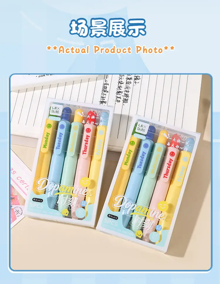Cute Pocket Pen Mini Portable Pen Ins-Style High-Value 0.5mm Black Gel Pen Quick-Drying Retractable Chubby Pen — feature 11