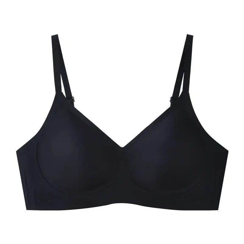 Seamless Foundation-Like Liquid Jelly Bra with Soft Support, Side Breast Collection, Fixed Cup, Wireless, Ultra-Soft and Thin Bra