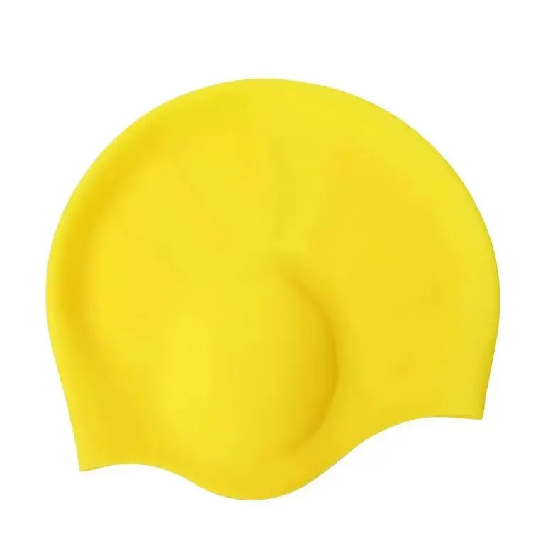 Anti-Slip Water Drop Pattern Silicone Swimming Cap, High Elasticity, Non-Tightening, Waterproof, Ear-Protecting, Suitable for Adults and Children, Long Hair Wrap Swimming Cap