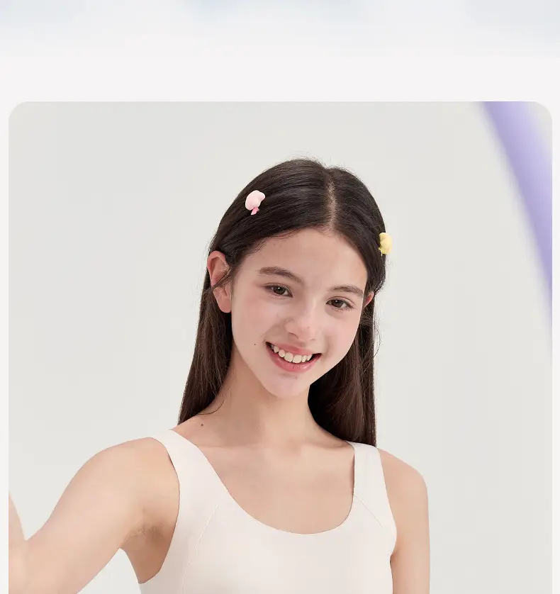 Stage Two Girls' Bra with Fixed Cups, Breathable Mesh for Summer, Class A, Suitable for Puberty, Not for Junior High School Students, Developmental Vest — feature 5