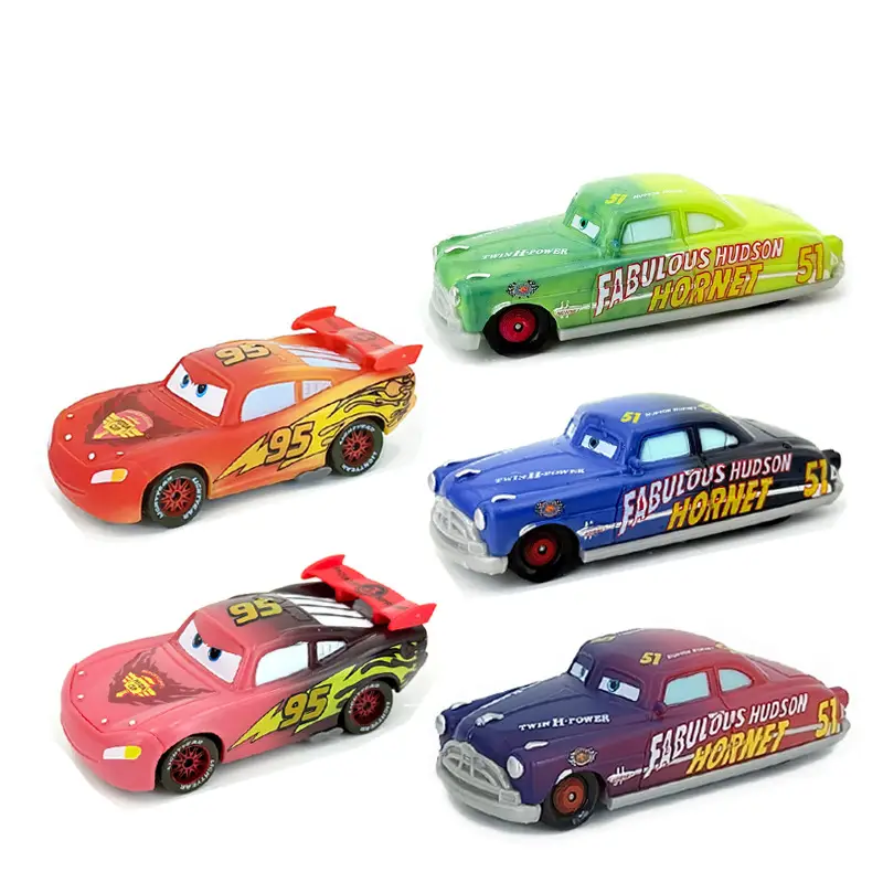 Cars: Hot and Cold Color Changing Series Lightning Mcqueen, Black Storm, Dr. Blue Sky Model