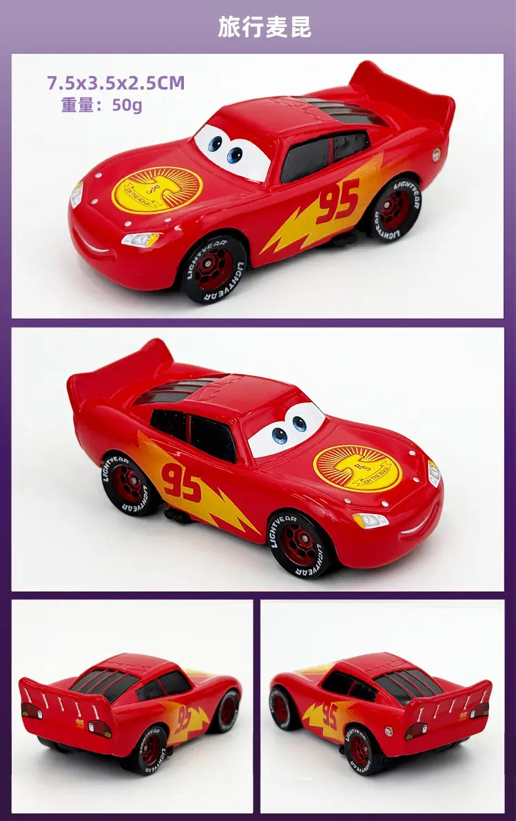 Cars: Lightning Mcqueen and Road Runner New Alloy Toy Car Models for Children - Collectible Sliding Vehicles — feature 6