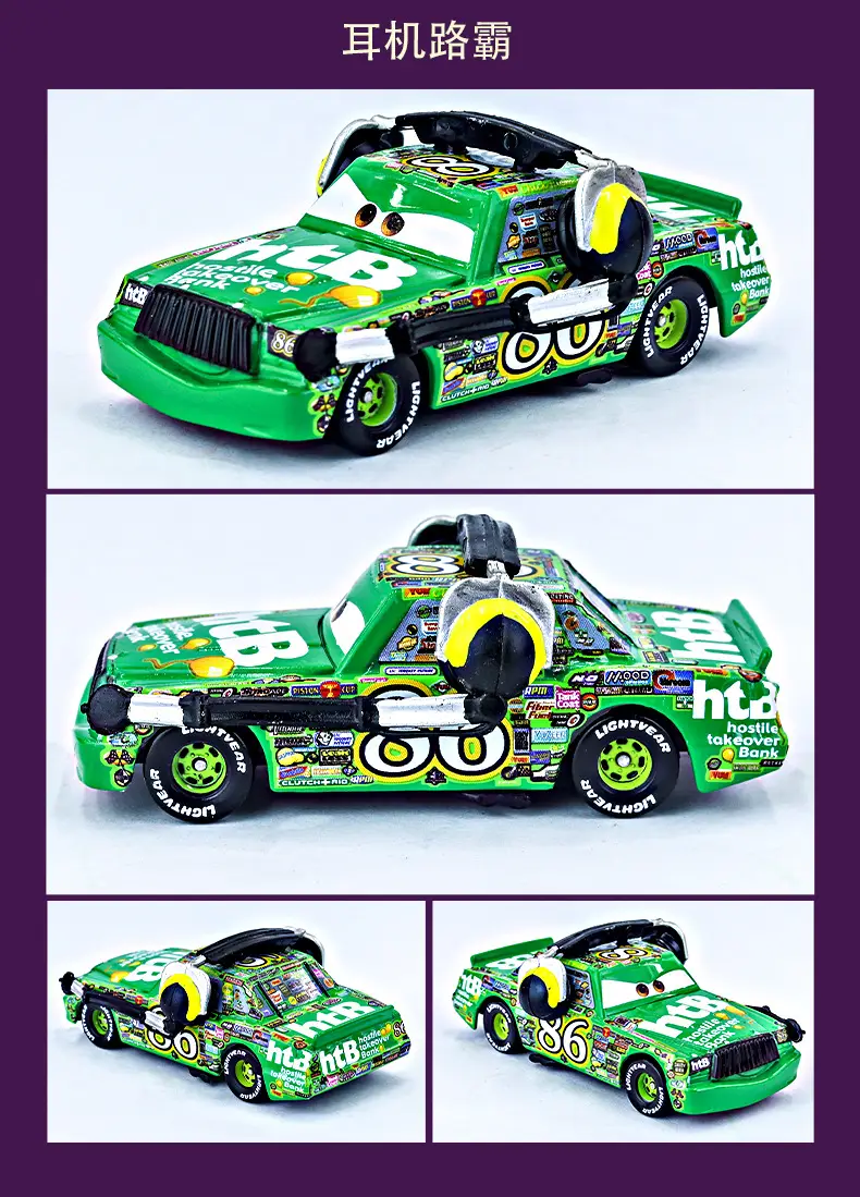 Cars: Lightning Mcqueen and Road Runner New Alloy Toy Car Models for Children - Collectible Sliding Vehicles — feature 7