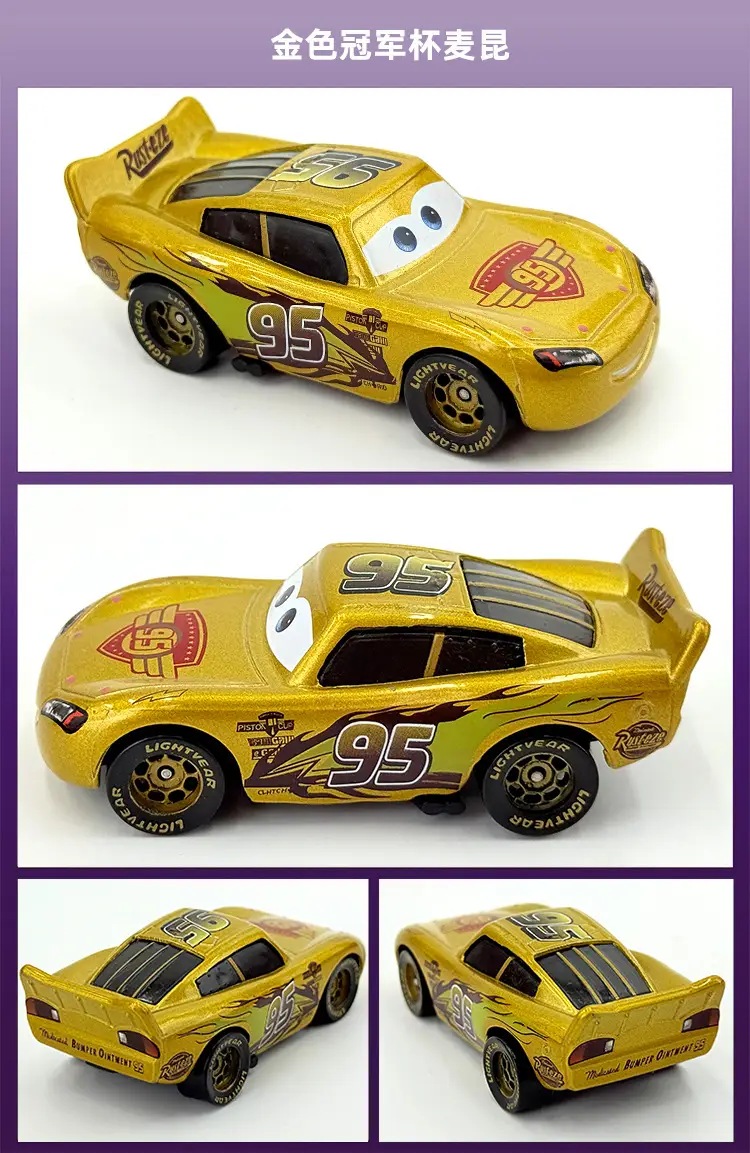 Cars: Lightning Mcqueen and Road Runner New Alloy Toy Car Models for Children - Collectible Sliding Vehicles — feature 8