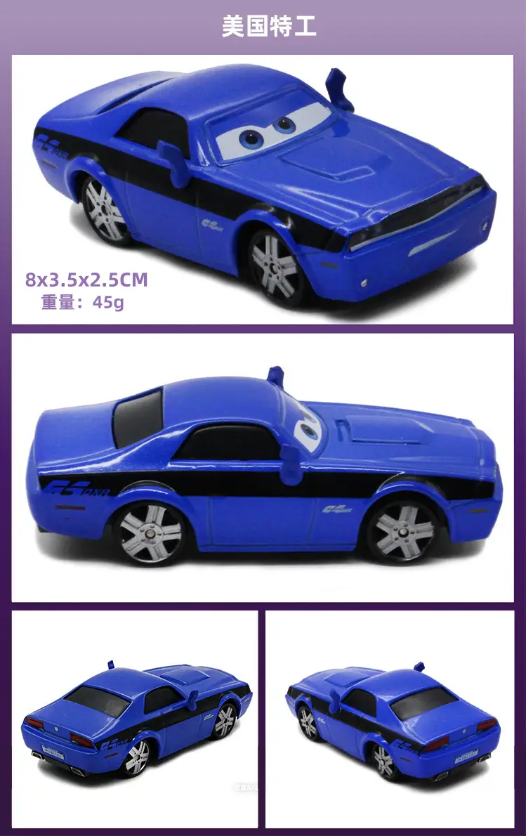 Cars: Lightning Mcqueen and Road Runner New Alloy Toy Car Models for Children - Collectible Sliding Vehicles — feature 9