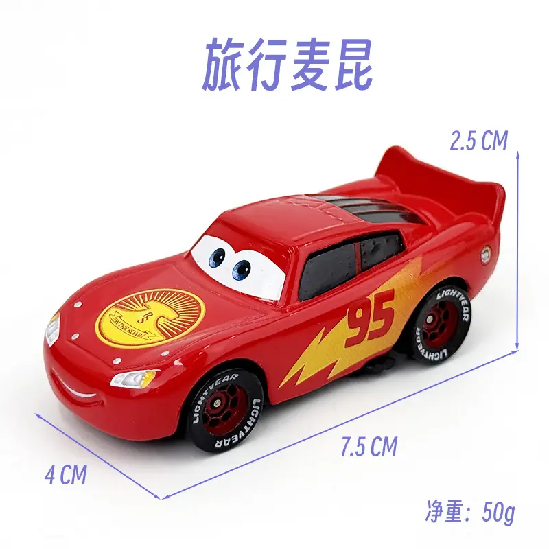 Cars: Lightning Mcqueen and Road Runner New Alloy Toy Car Models for Children - Collectible Sliding Vehicles