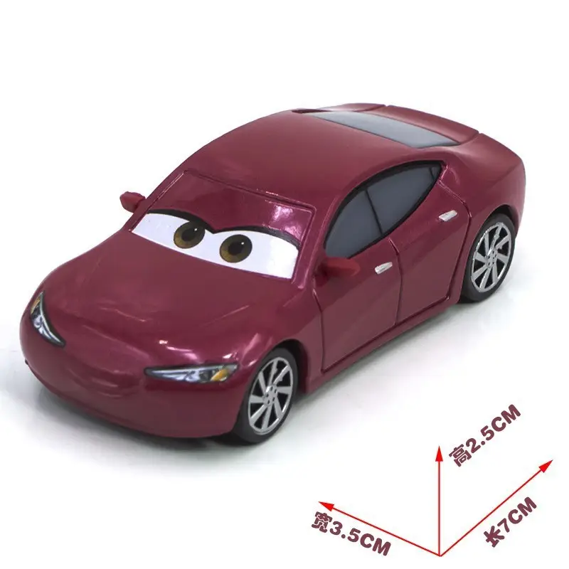 Cars: Lightning Mcqueen and Road Runner New Alloy Toy Car Models for Children - Collectible Sliding Vehicles