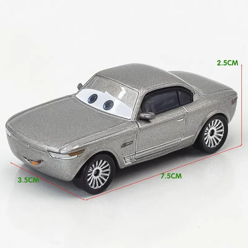 Cars: Lightning Mcqueen and Road Runner New Alloy Toy Car Models for Children - Collectible Sliding Vehicles