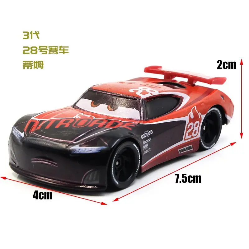 Cars: Lightning Mcqueen and Road Runner New Alloy Toy Car Models for Children - Collectible Sliding Vehicles